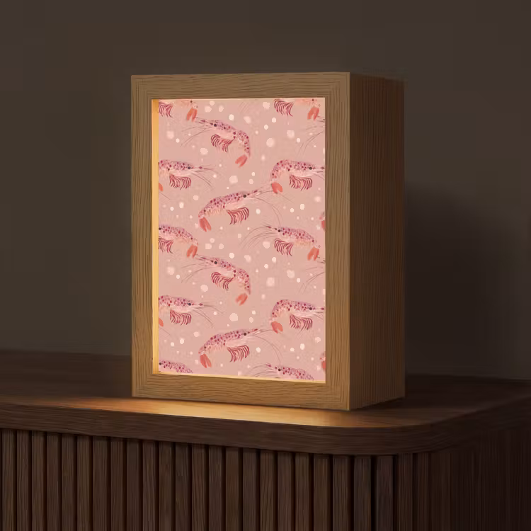 Tischlampe - Shrimps - Punkte - Rosa — 1