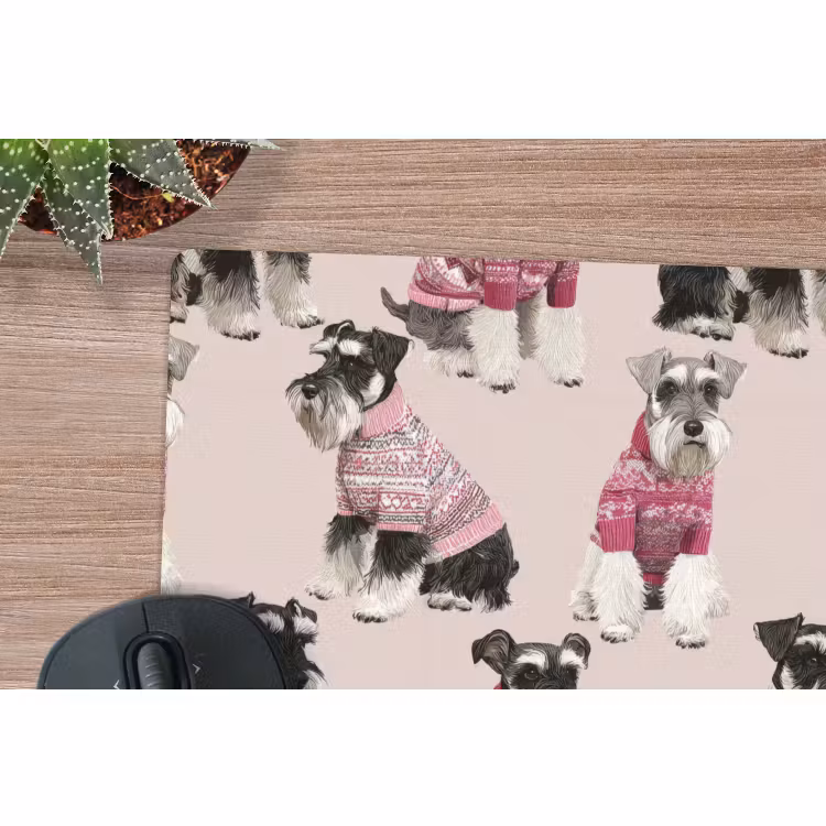 Mauspad - Hunde - Pullover - Rot — 4