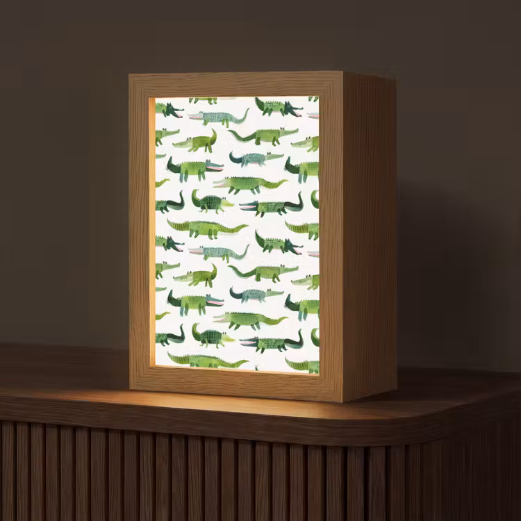 Tischlampe - Krokodil - Verspielt - Grün — 1
