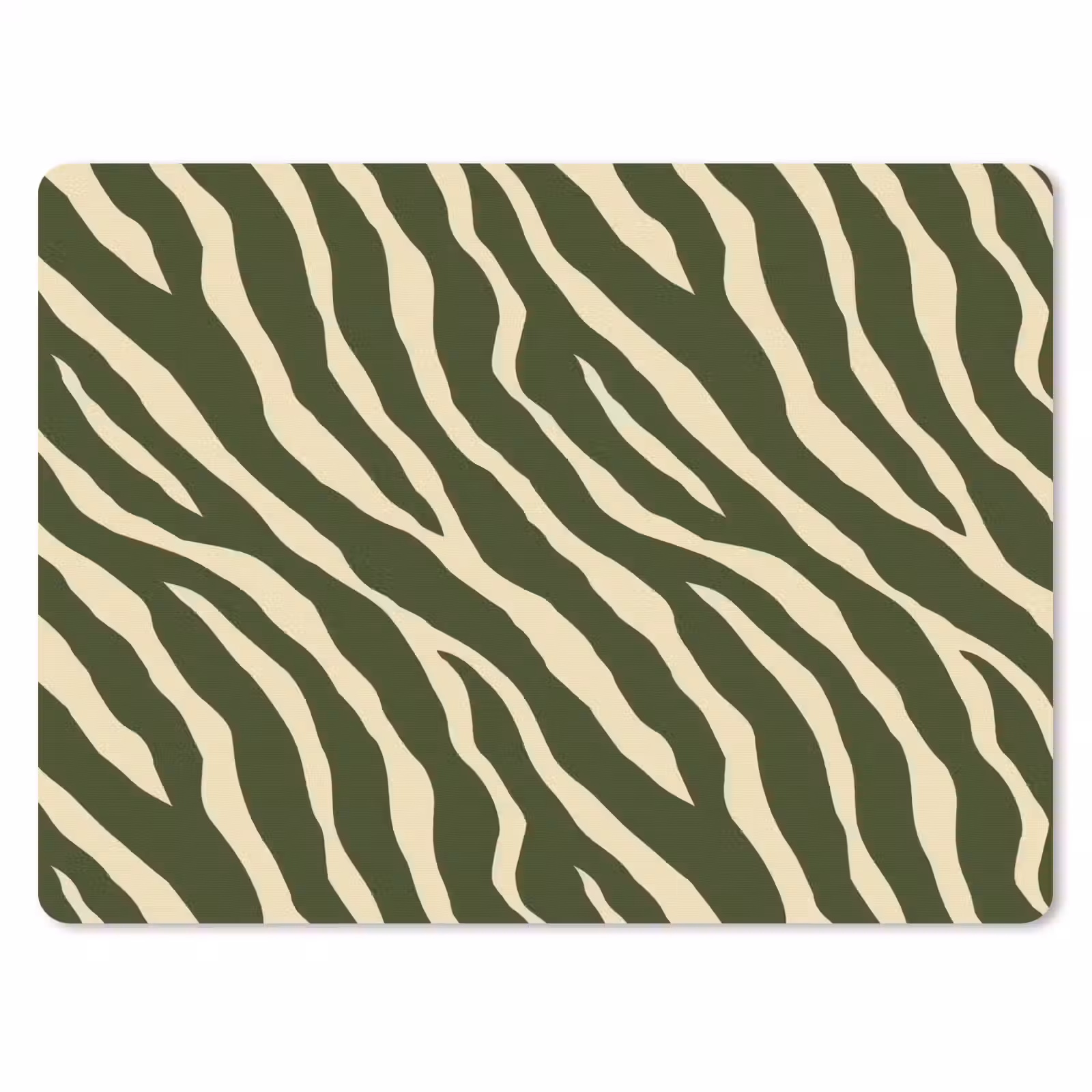 Mauspad - Zebra - Muster - Grün — 1