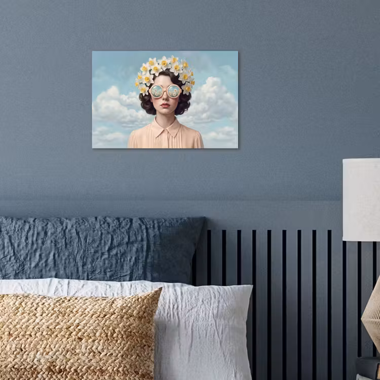 Poster - Frau - Narzissen - Gelb — 3