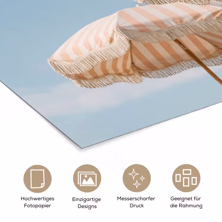 Poster - Sonnenschirm - Luft - Rot — 5