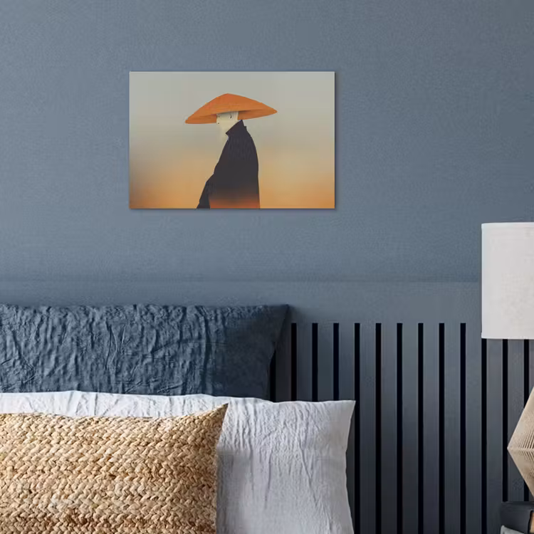 Poster - Minimalistisch - Scherenschnitt - Orange — 3