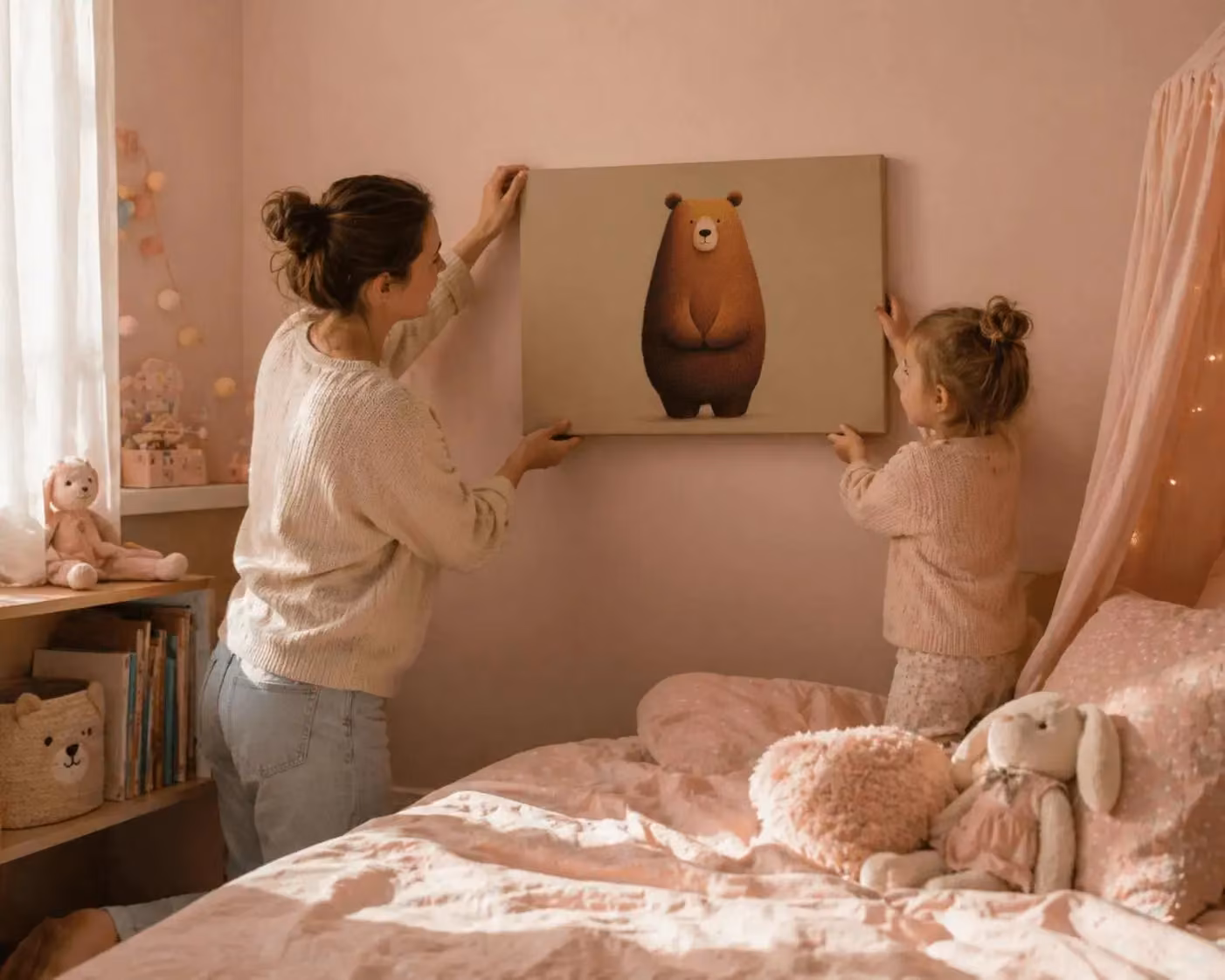 kinderbilder aufhangen madchen