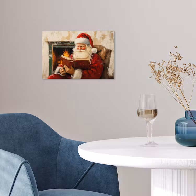 Poster - Weihnachten - Weihnachtsmann - Winter - Open Fireside — 4