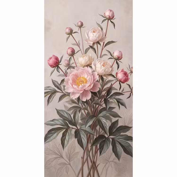 Tapete - Pfingstrosen - Strauß - Rosa — 2