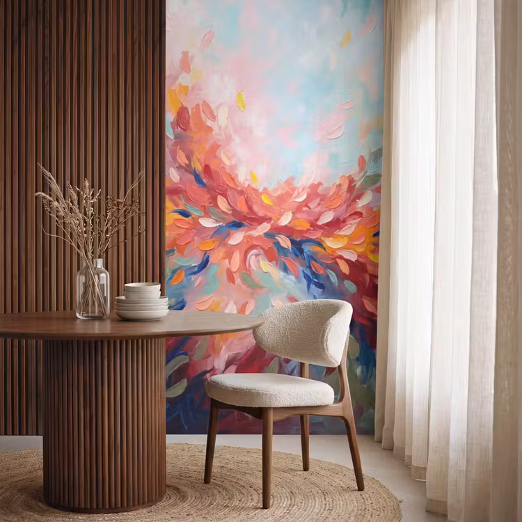 Tapete - Blumen - Abstrakt - Kunst - Modern — 4