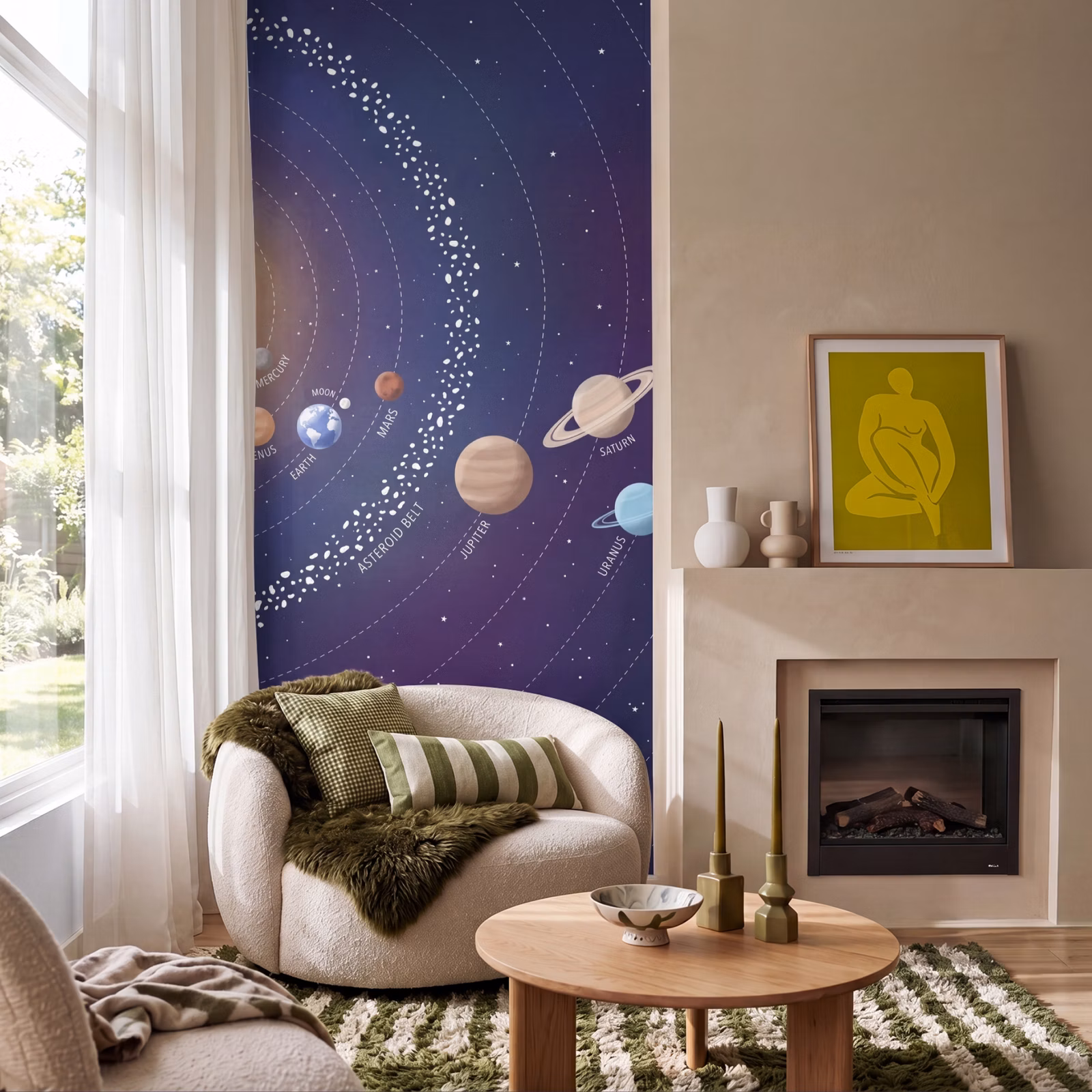 Tapete - Planetensystem - Weltraum - Illustration — 1