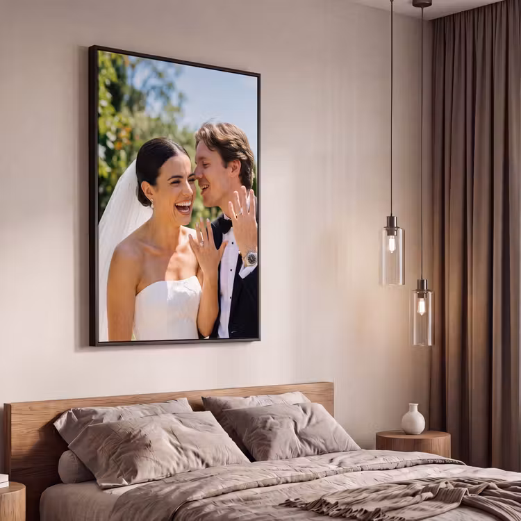 Foto auf Leinwand mit Schattenfugenrahmen — 2
