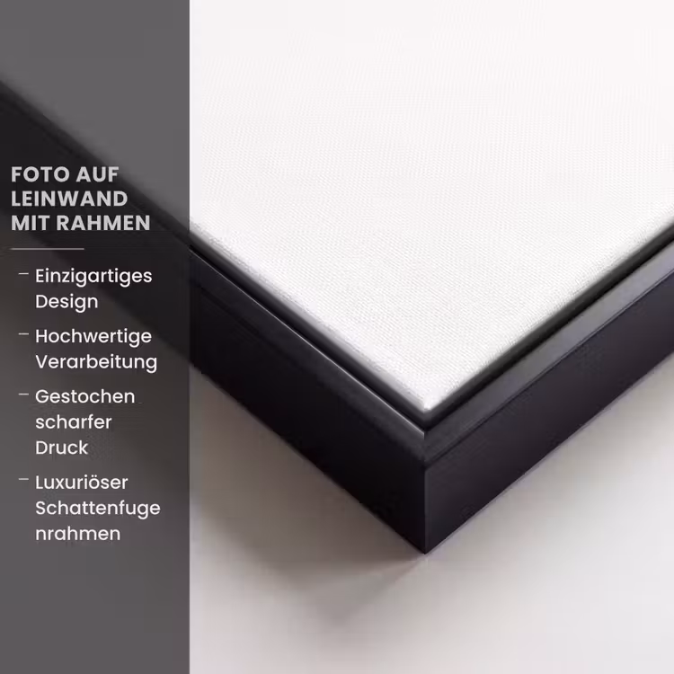 Foto auf Leinwand mit Schattenfugenrahmen — 5