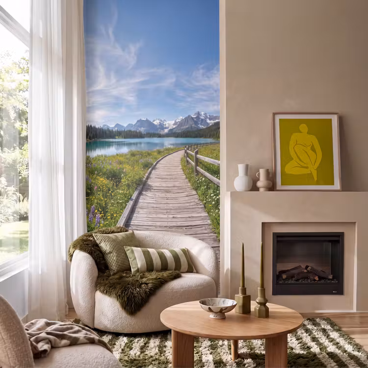 Tapete - Berge - See - Landschaft - Blau — 1