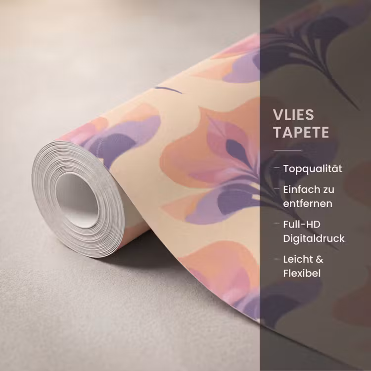 Tapete - Botanisch - Muster - Pastell — 3