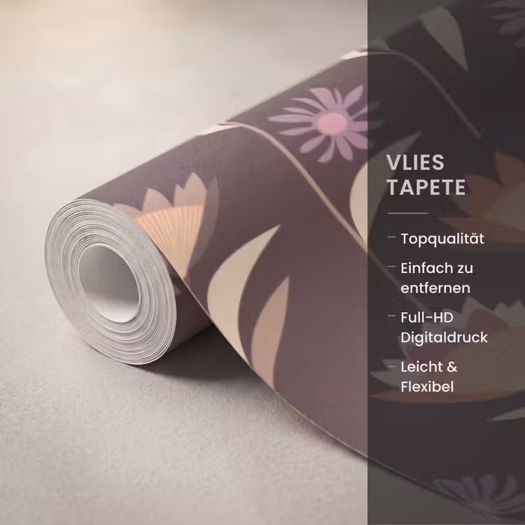 Tapete - Elegant - Retro - Braun — 3