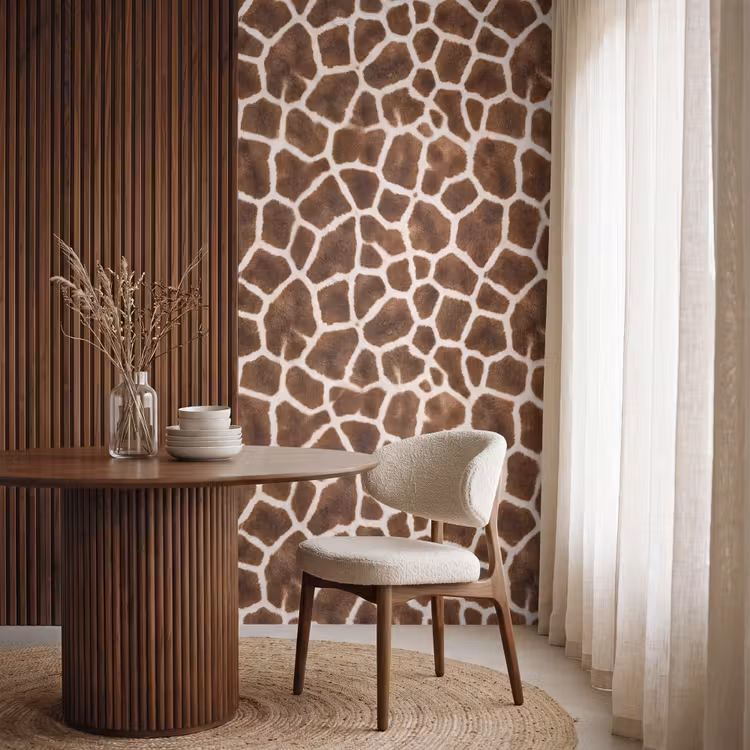 Tapete - Giraffe - Mantel - Klassisch - Braun — 4