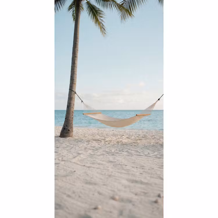 Tapete - Hängematte - Strand - Weiß — 2