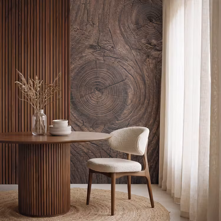 Tapete - Holzmaserung - Textur - Muster - Braun - Rustikal — 4