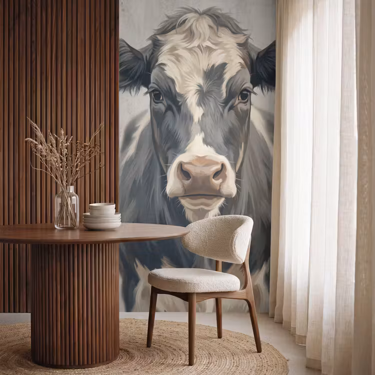 Tapete - Kuh - Porträt - Tiere - Modern — 4