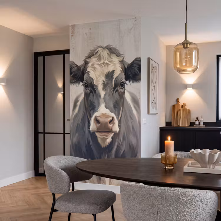 Tapete - Kuh - Porträt - Tiere - Modern — 5