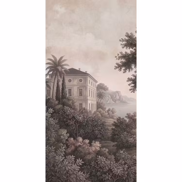 Tapete - Meer - Villa - Beige — 2