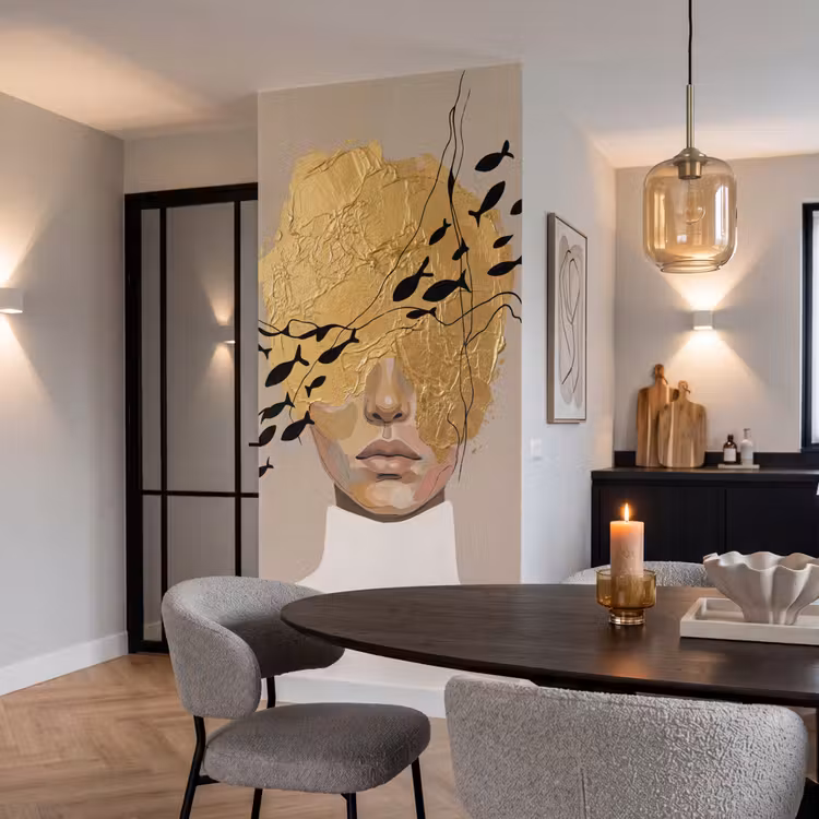 Tapete - Modern - Frau - Gold — 5