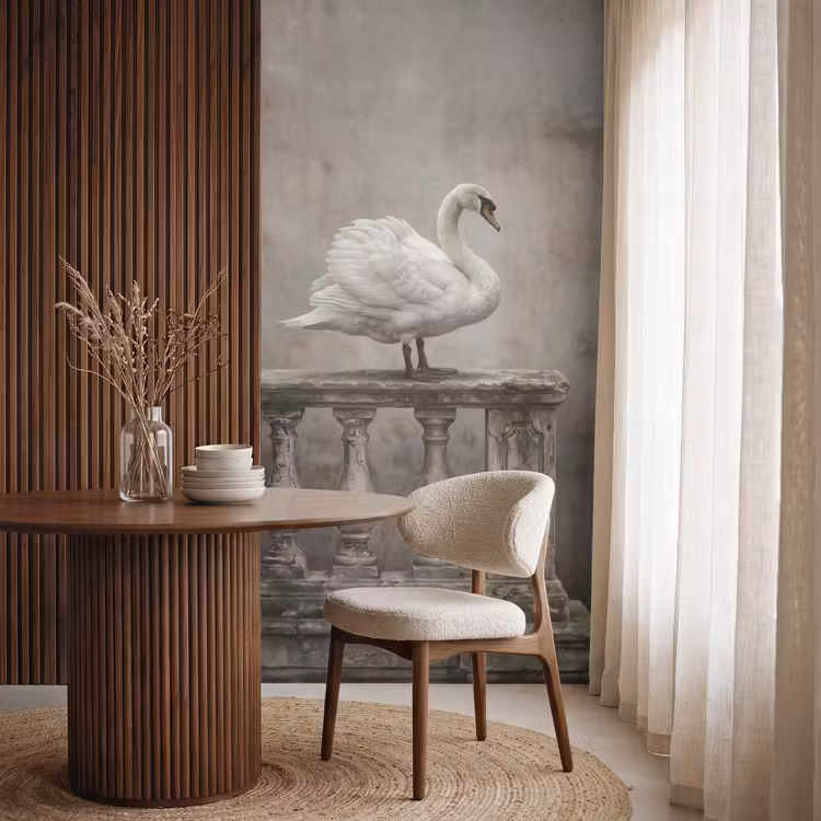 Tapete - Schwan - Elegant - Tiere - Weiß — 4