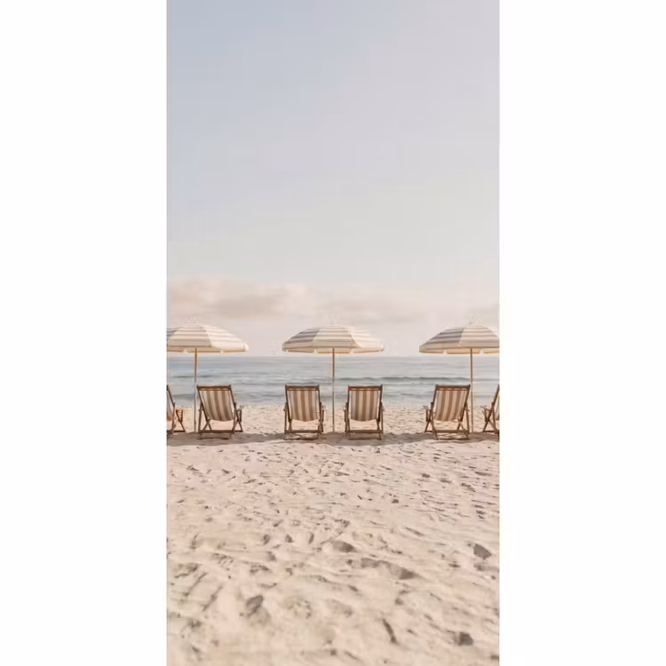 Tapete - Strand - Stühle - Sonnenschirm — 2