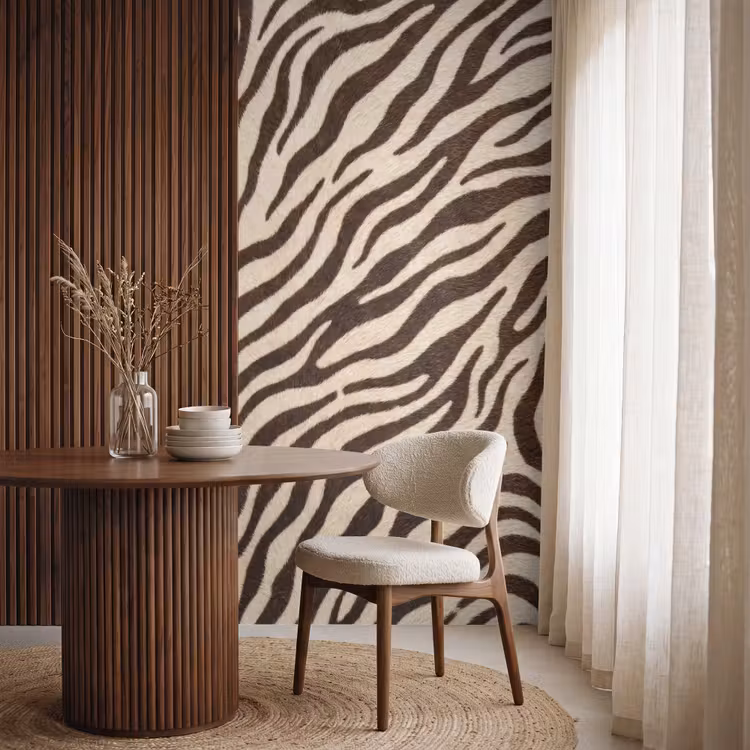 Tapete - Zebra - Streifen - Braun — 4
