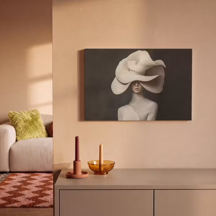 Leinwandbild - Modern – Damen – Hut — 2