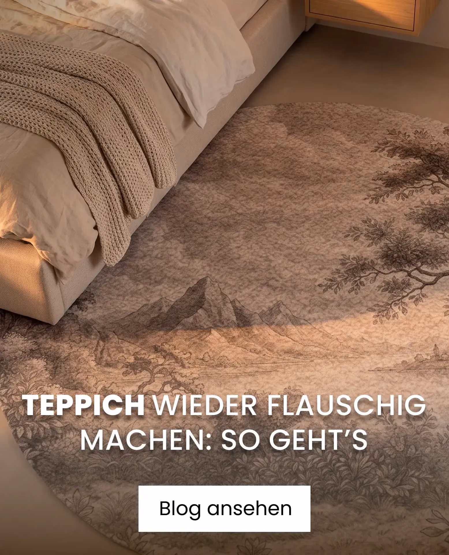 beige teppich im schlafzimmer