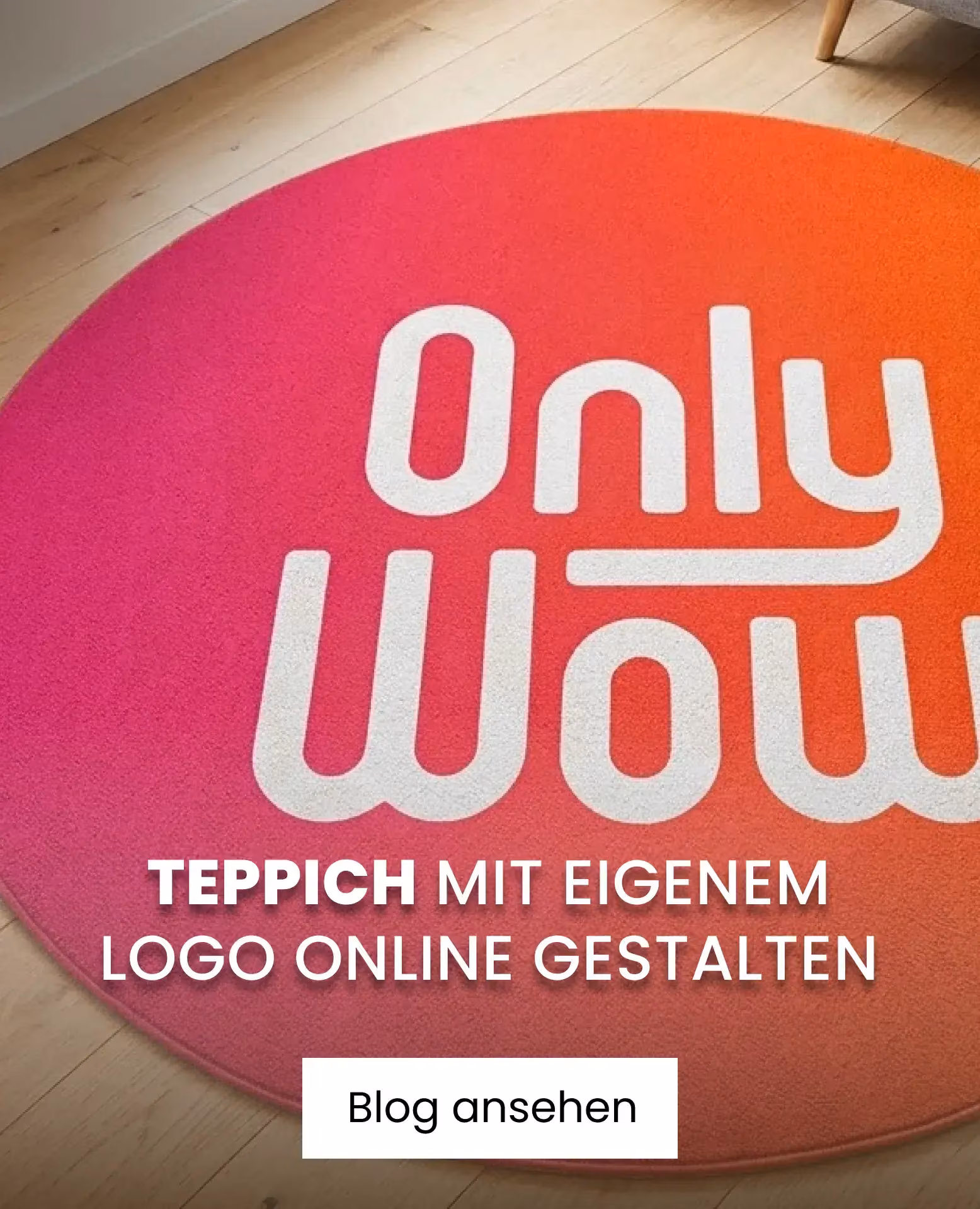 onlywow logo auf teppich