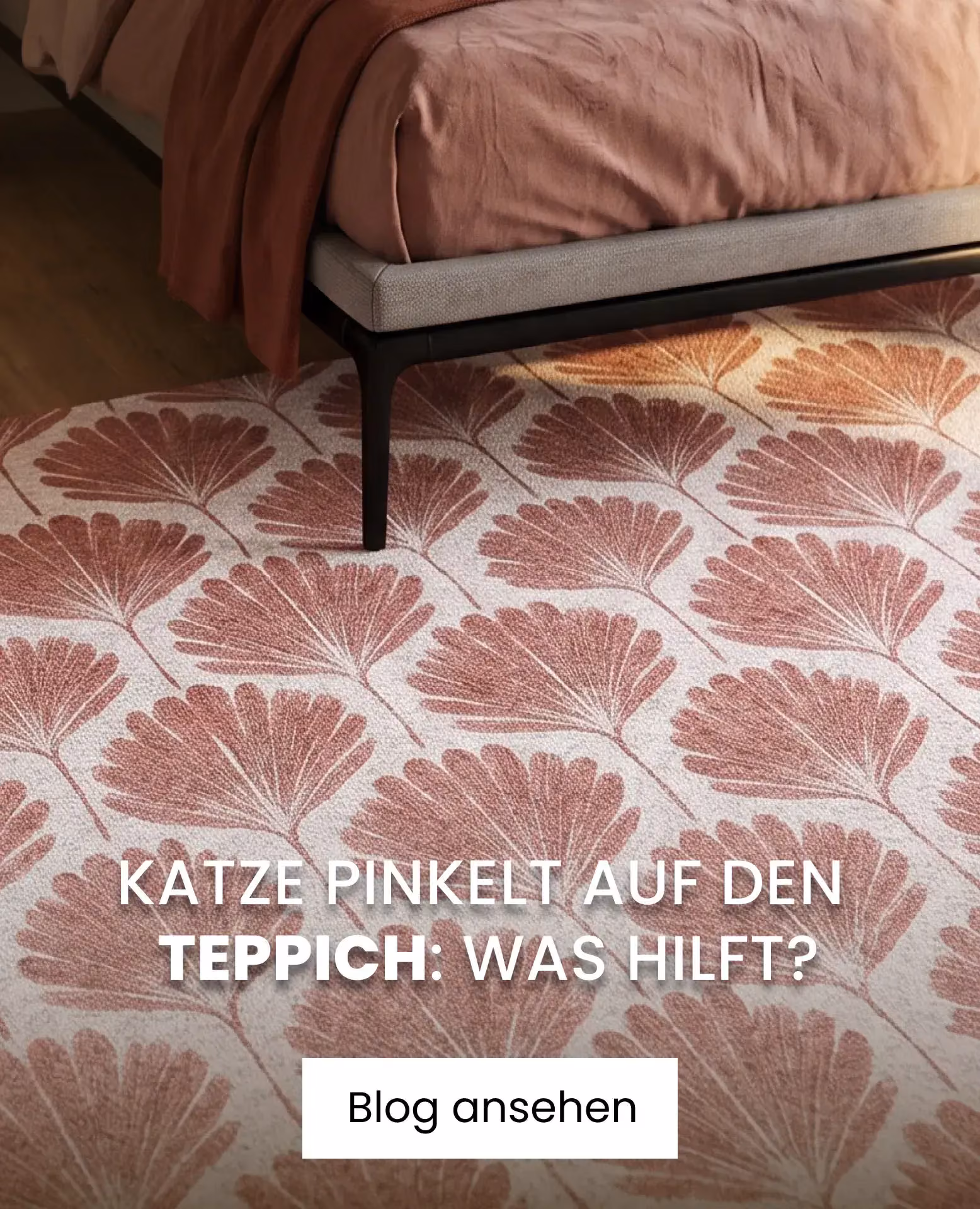 rosa teppich im schlafzimmer