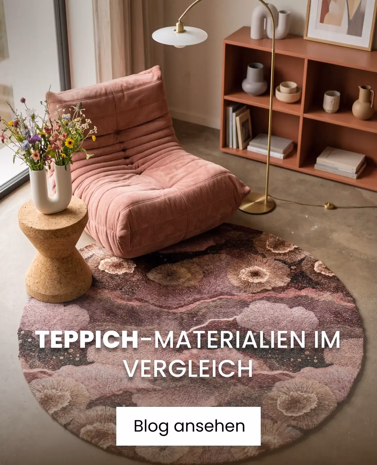 rosa teppich mit rosa Sofa