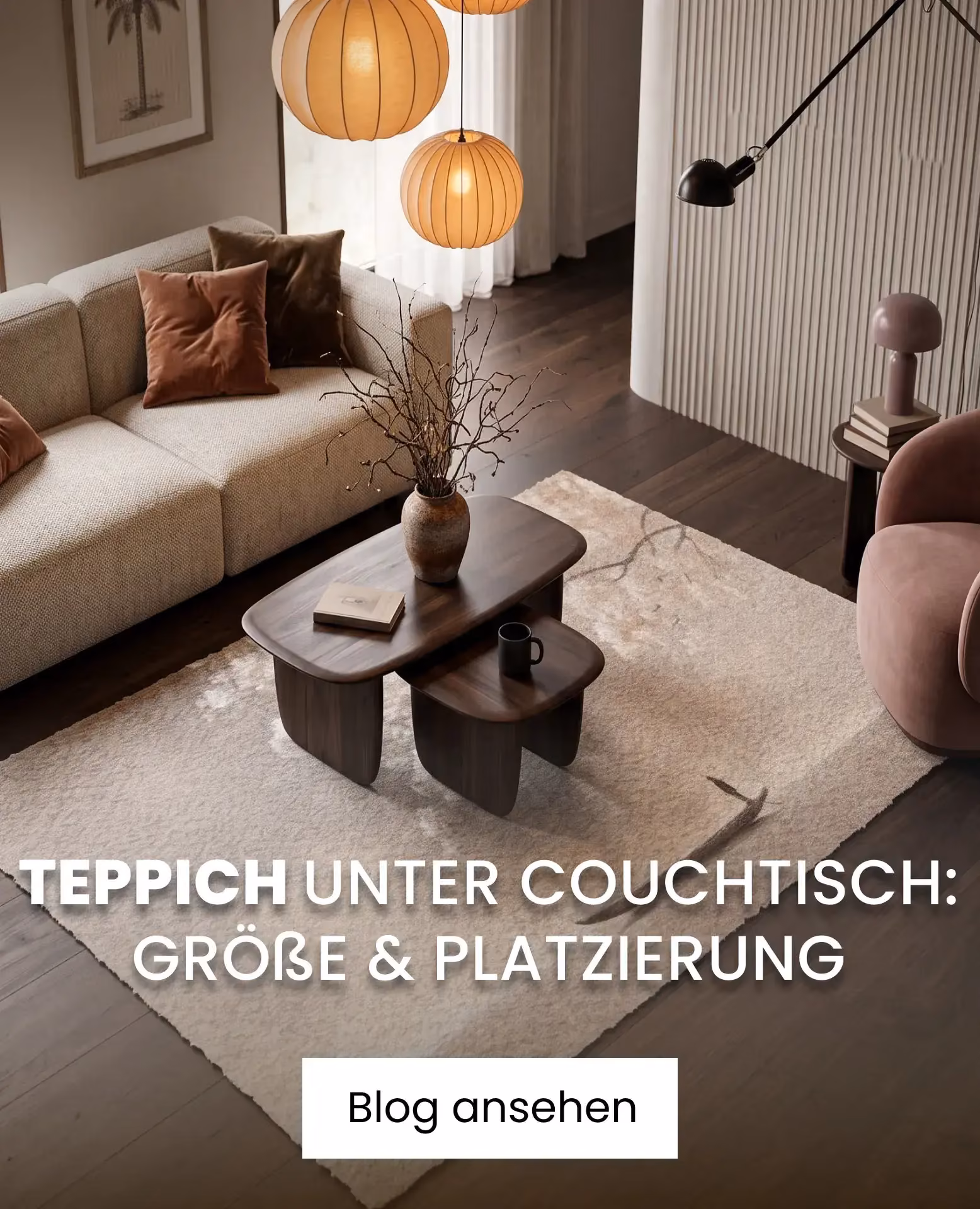 teppich unter couchtisch im wohzimmer