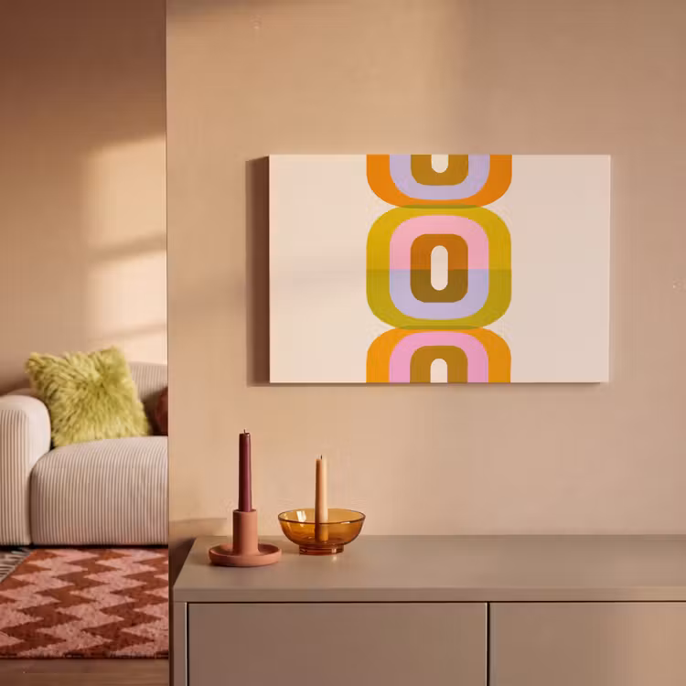 Leinwandbild - Stapeln - Formen - Orange — 2