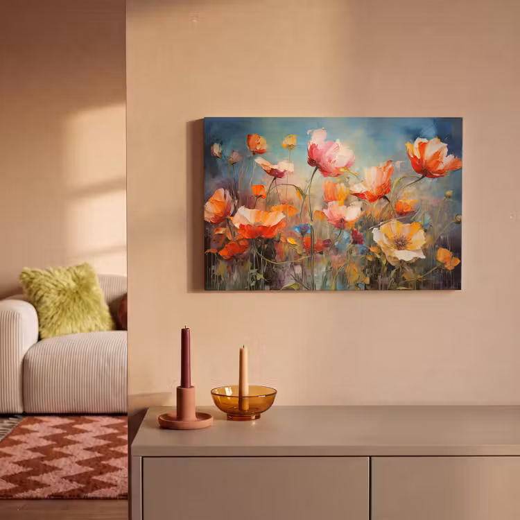 Leinwandbild - Blumen - Aquarell - Kunst - Botanisch - Natur — 2