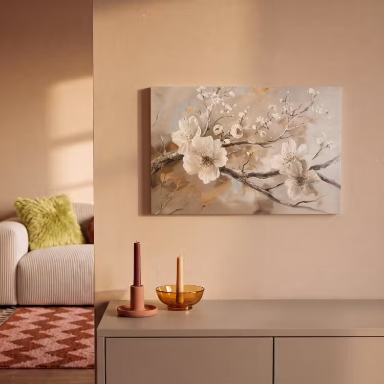 Leinwandbild - Blumen - Natur - Weiß - Blüte - Abstrakt — 2