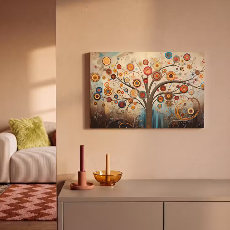 Leinwandbild - Baum - Baum des Lebens - Farbe — 2