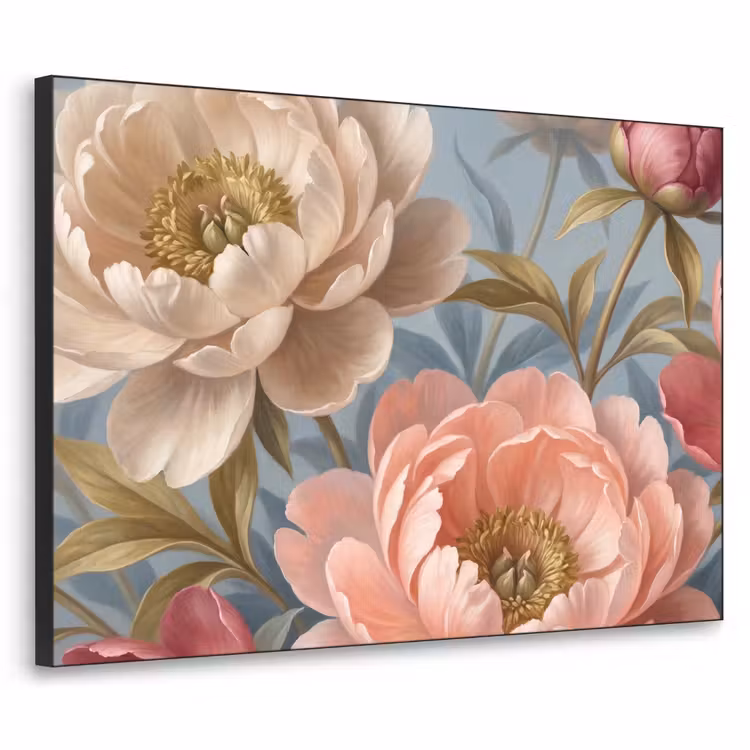 Art Frame - Blumen – Rosa – Beige – Modern – Natur — 1