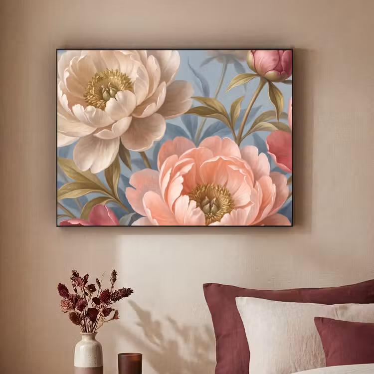 Art Frame - Blumen – Rosa – Beige – Modern – Natur — 2