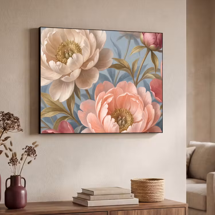 Art Frame - Blumen – Rosa – Beige – Modern – Natur — 3