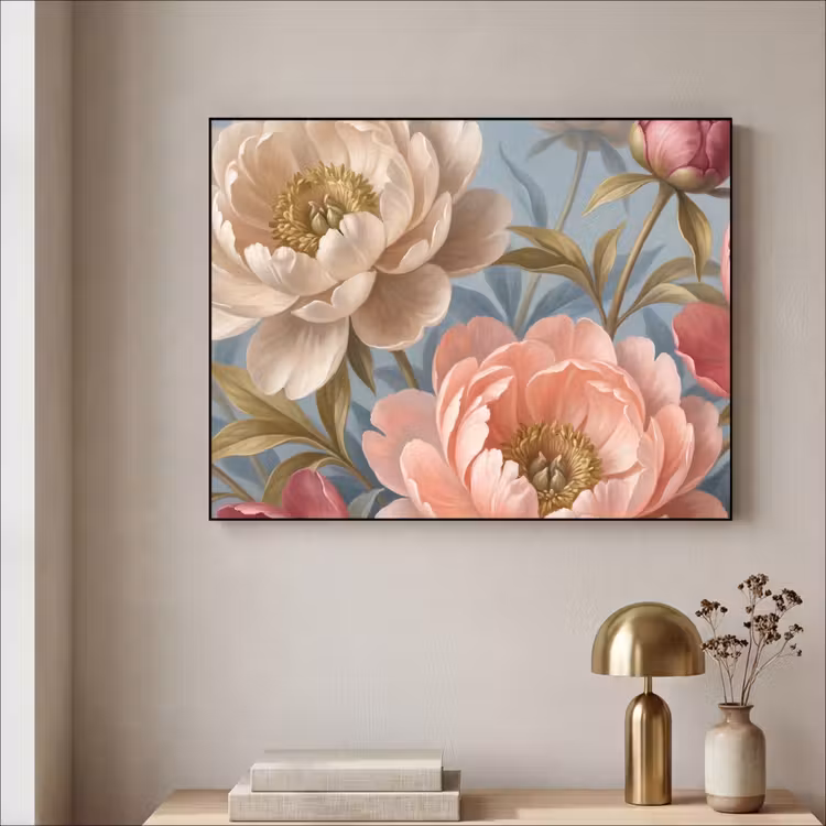 Art Frame - Blumen – Rosa – Beige – Modern – Natur — 4