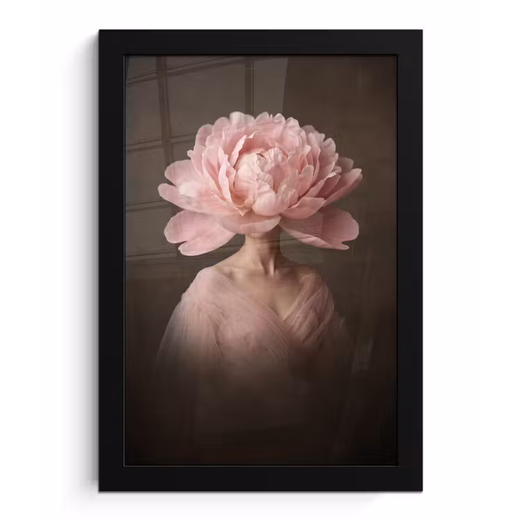 Bilder mit Rahmen - Gesicht - Rose - Rosa — 1