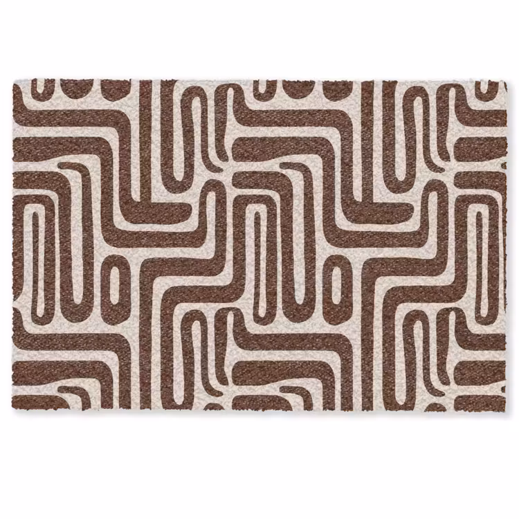 Fußmatte - Abstrakt - Muster - Braun — 1