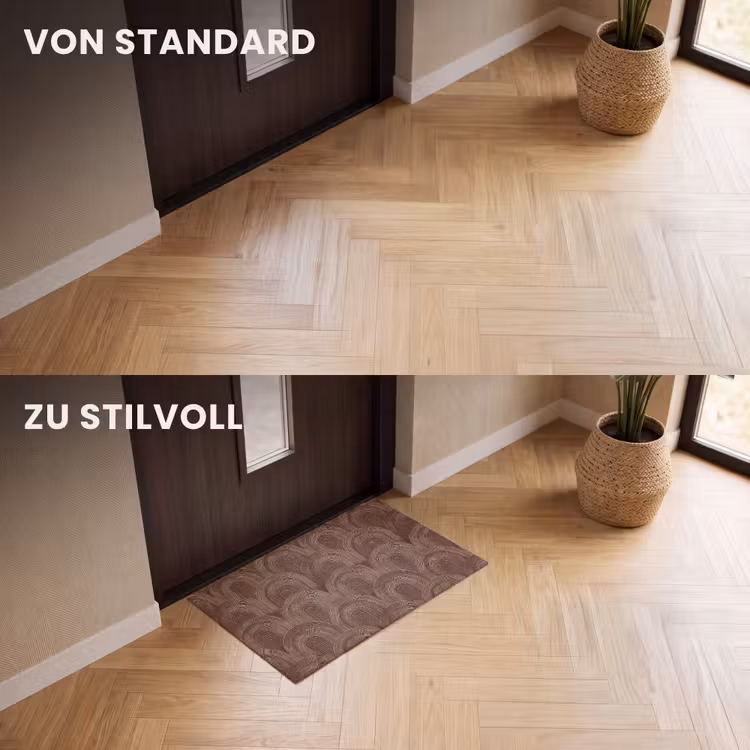 Fußmatte - Rhythmic - Aufschlag - Braun — 3
