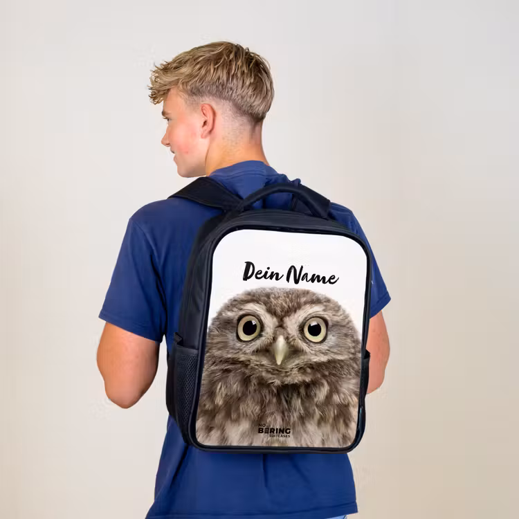 Kinderrucksack - Schwarz - Ulke Eule — 5