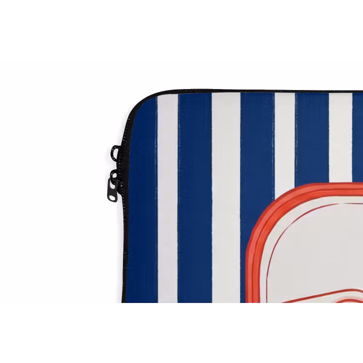 Laptop hülle - Essen – Fisch – Dose – Illustration – Rot — 5