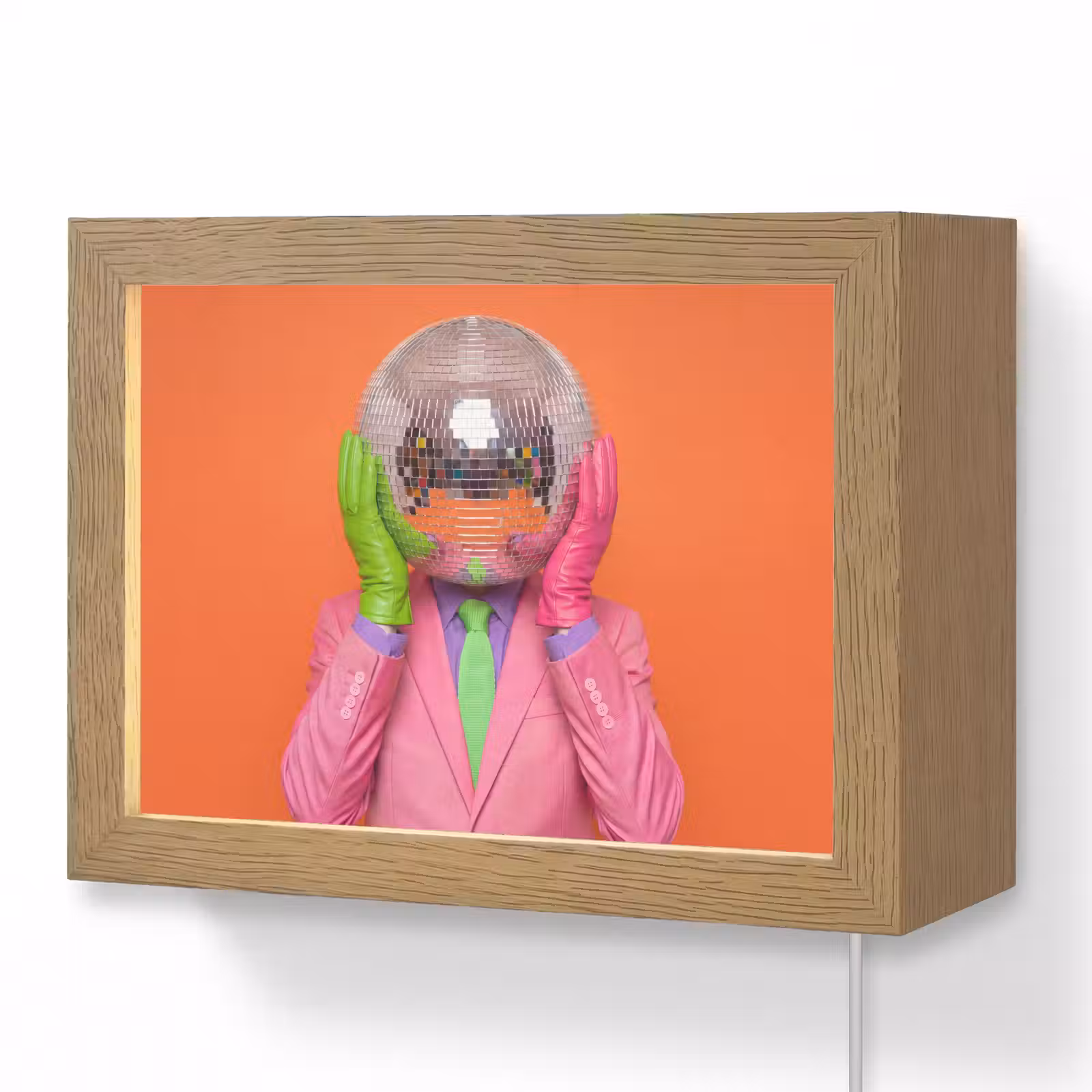 Lightbox - Wandleuchte - Kunst – Discokugel – Bunt – Modern – Studio — 1