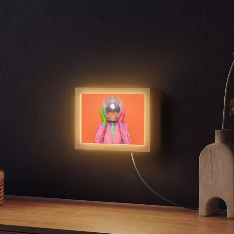 Lightbox - Wandleuchte - Kunst – Discokugel – Bunt – Modern – Studio — 2