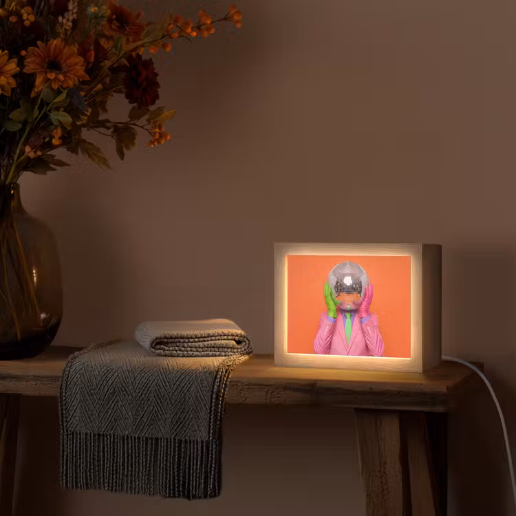 Lightbox - Wandleuchte - Kunst – Discokugel – Bunt – Modern – Studio — 5