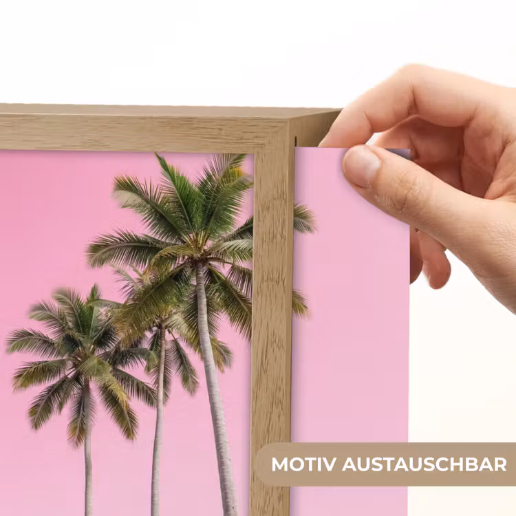 Lightbox - Wandleuchte - Palme - Tropisch - Rosa — 6